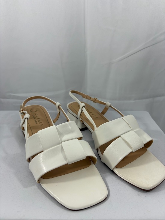 Journee Collection Shoes - NWT Journee Women’s Size 9 White Braided Strap Slingback Sandals